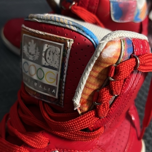 COOGI Vintage High Top Red Sneakers - Picture 11 of 12